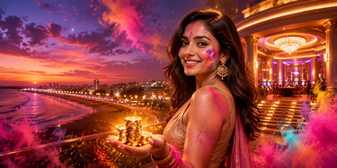 Players enjoying Rummy games on mobile during Holi festival celebrations in Chennai